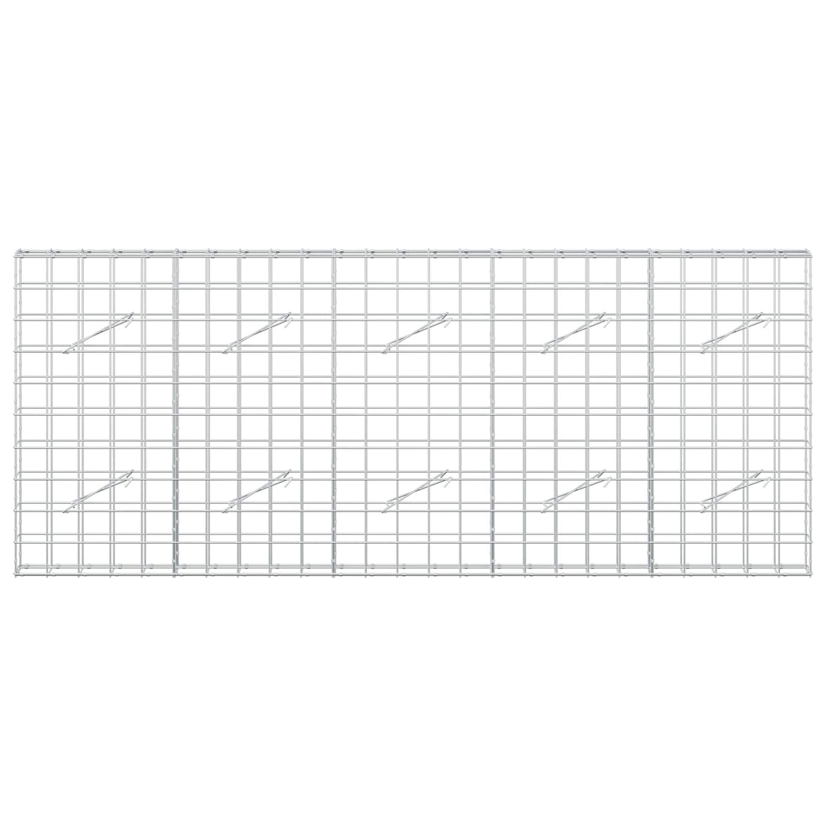 Gabion 3,5 mm langasta ja 10x10 cm verkosta 250x10x100 cm