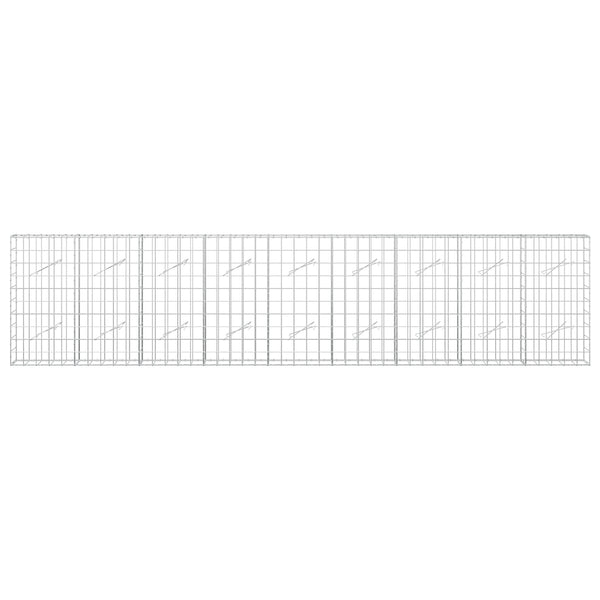 Gabion 3,5 mm langasta ja 10x10 cm verkosta 450x10x100 cm