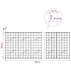 Gabion 3,5 mm langasta ja 10x10 cm verkosta 450x10x100 cm