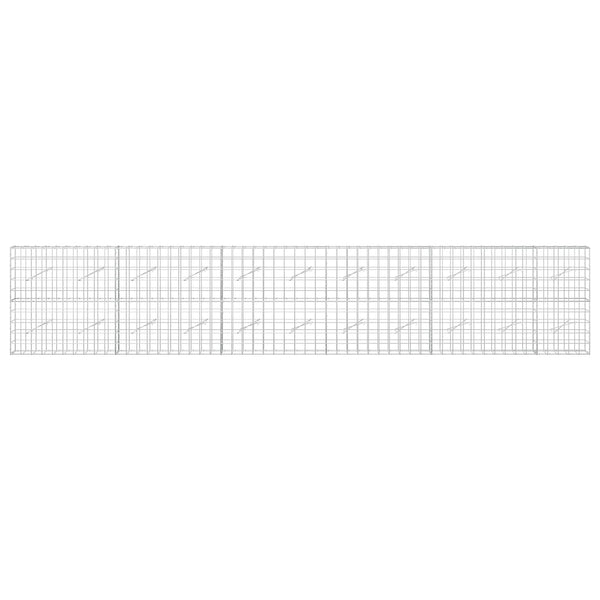 Gabion 3,5 mm langasta ja 10x10 cm verkosta 550x10x100 cm