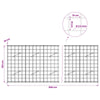 Gabion 3,5 mm langasta ja 10x10 cm verkosta 850x10x100 cm