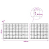 Gabion 3,5 mm langasta ja 10x10 cm verkosta 1000x10x100 cm