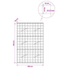 Gabion 3,5 mm langasta ja 10x10 cm verkosta 100x10x150 cm