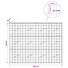 Gabion 3,5 mm langasta ja 10x10 cm verkosta 200x10x150 cm