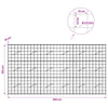 Gabion 3,5 mm langasta ja 10x10 cm verkosta 300x10x150 cm