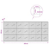 Gabion 3,5 mm langasta ja 10x10 cm verkosta 350x10x150 cm