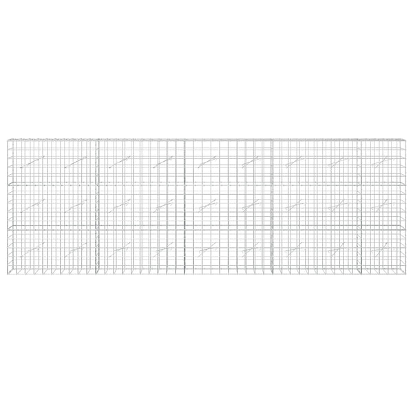 Gabion 3,5 mm langasta ja 10x10 cm verkosta 450x10x150 cm