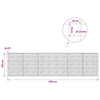Gabion 3,5 mm langasta ja 10x10 cm verkosta 600x10x150 cm