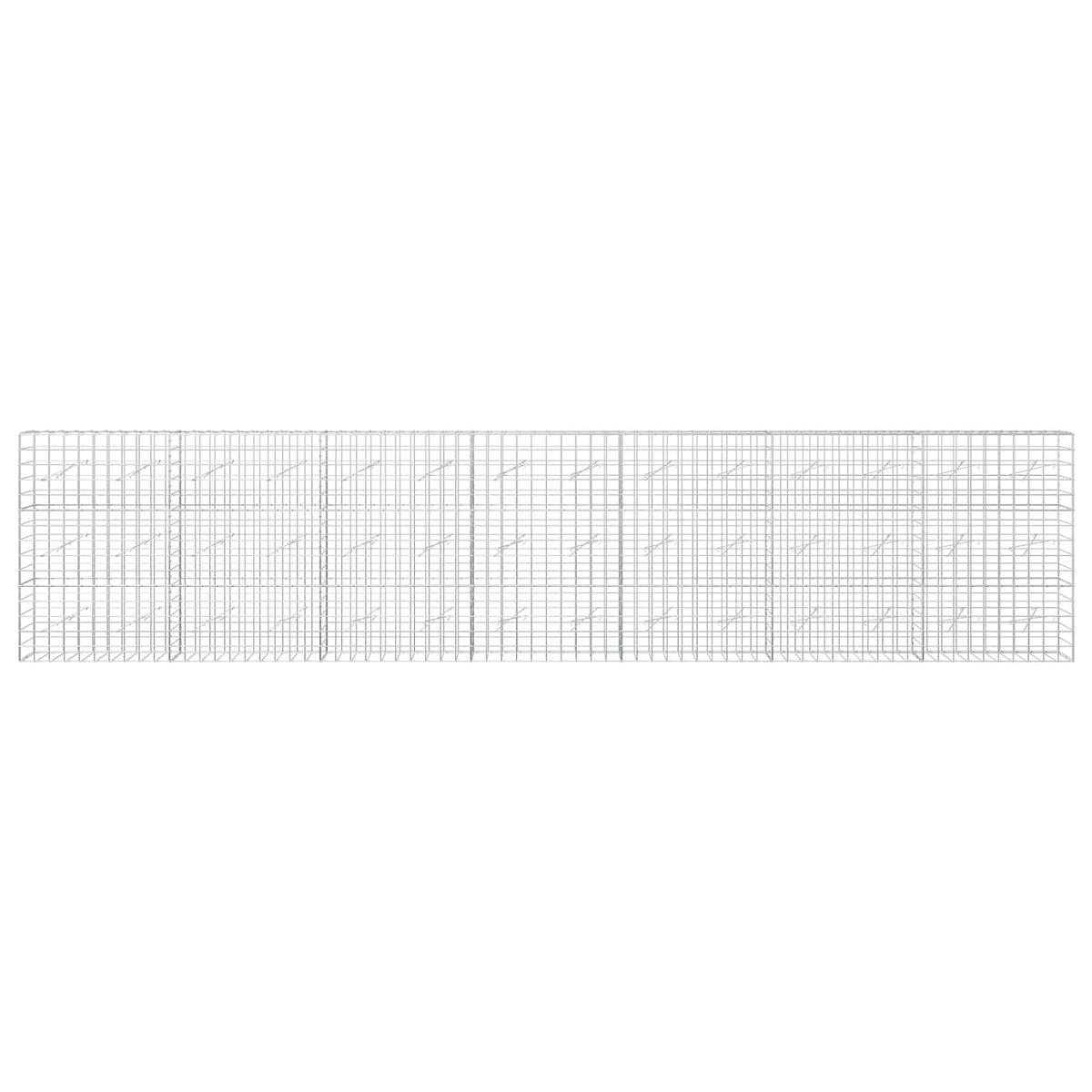 Gabion 3,5 mm langasta ja 10x10 cm verkosta 700x10x150 cm