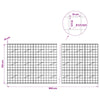 Gabion 3,5 mm langasta ja 10x10 cm verkosta 850x10x150 cm