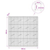 Gabion 3,5 mm langasta ja 10x10 cm verkosta 200x10x200 cm