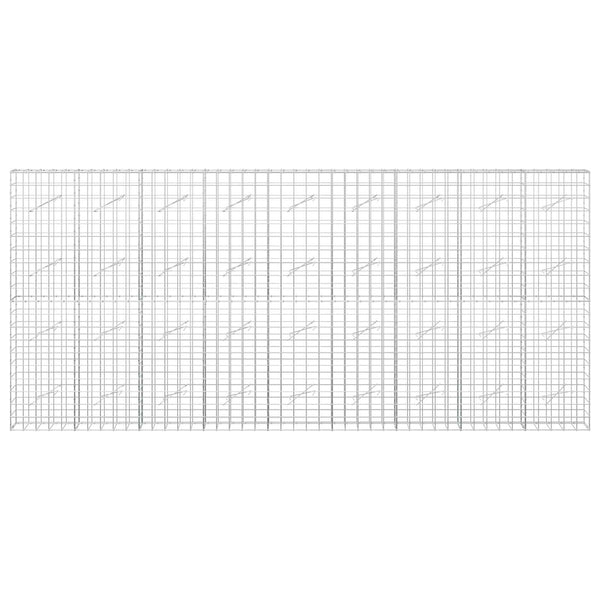 Gabion 3,5 mm langasta ja 10x10 cm verkosta 450x10x200 cm