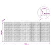 Gabion 3,5 mm langasta ja 10x10 cm verkosta 500x10x200 cm