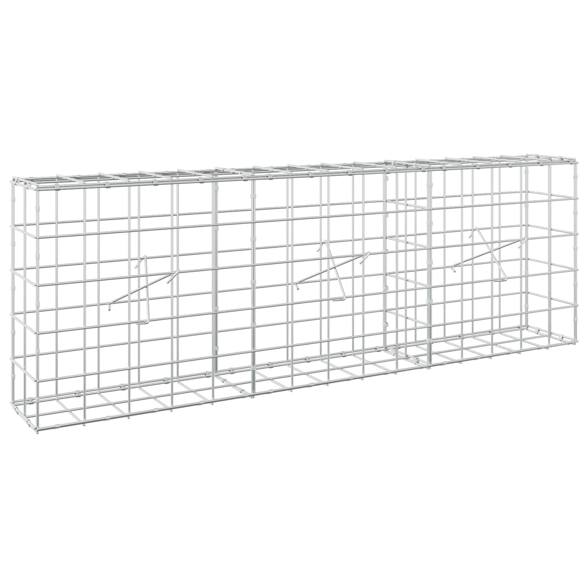 Gabion 3,5 mm langasta ja 10x10 cm verkosta 150x20x50 cm