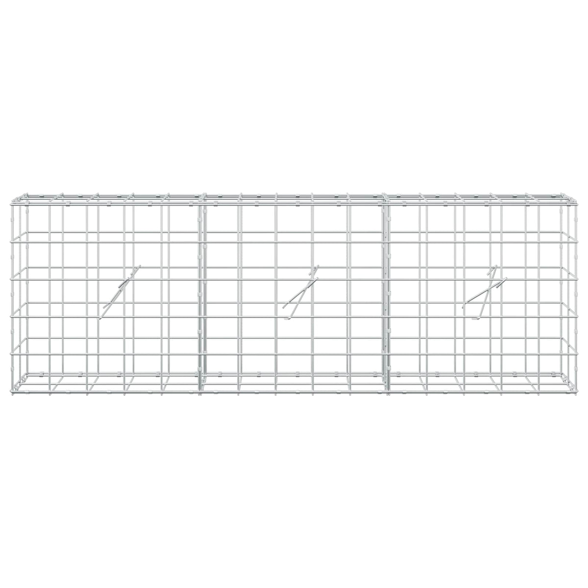 Gabion 3,5 mm langasta ja 10x10 cm verkosta 150x20x50 cm