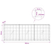 Gabion 3,5 mm langasta ja 10x10 cm verkosta 150x20x50 cm