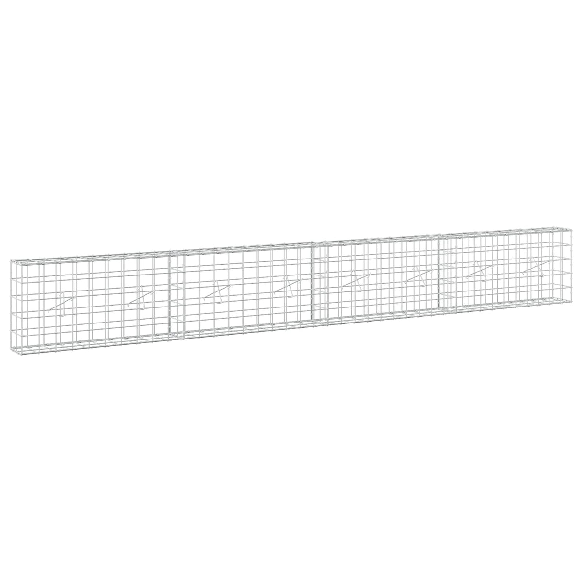 Gabion 3,5 mm langasta ja 10x10 cm verkosta 400x20x50 cm