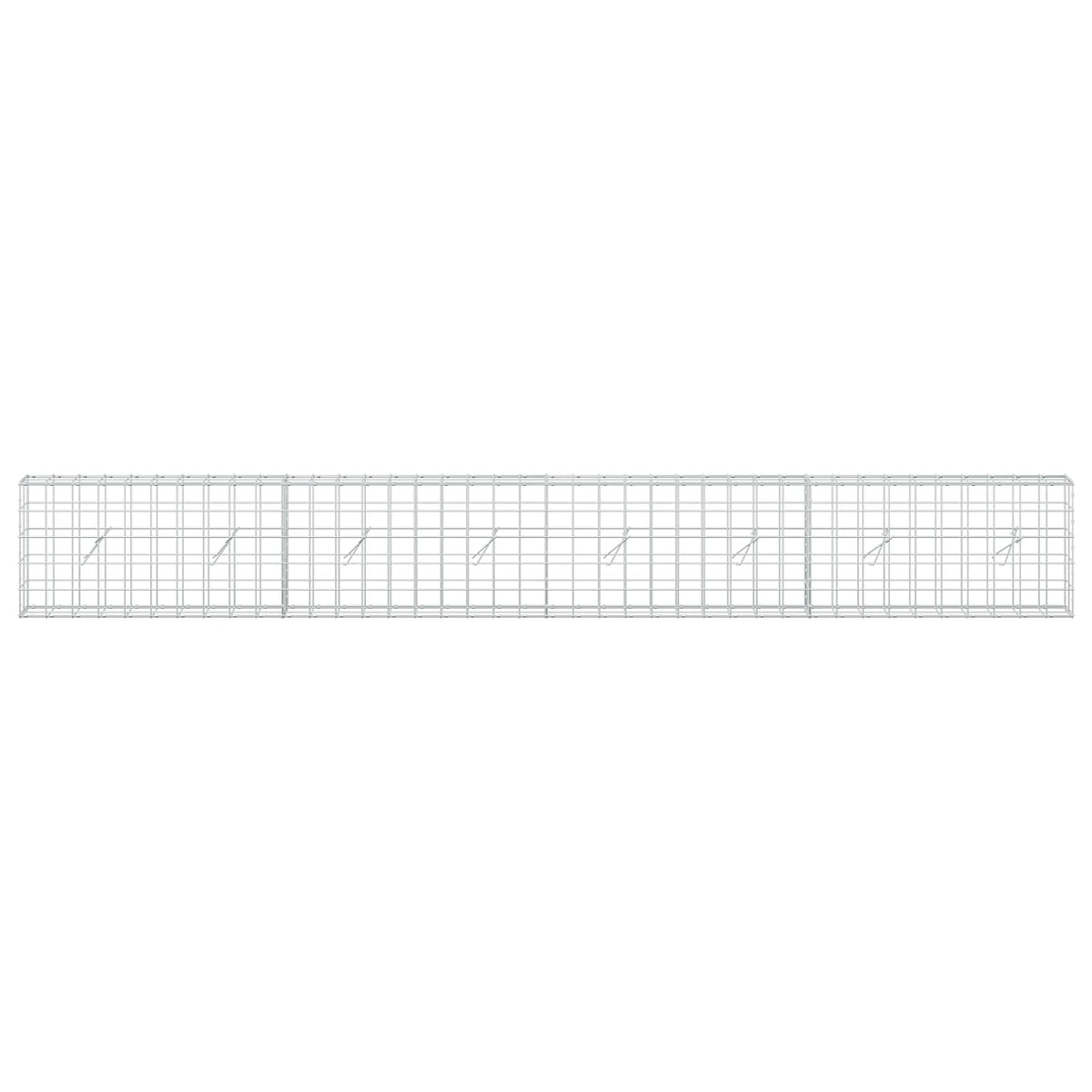 Gabion 3,5 mm langasta ja 10x10 cm verkosta 400x20x50 cm