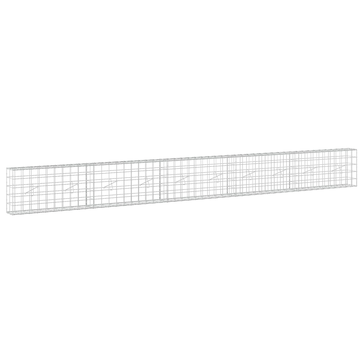 Gabion 3,5 mm langasta ja 10x10 cm verkosta 500x20x50 cm