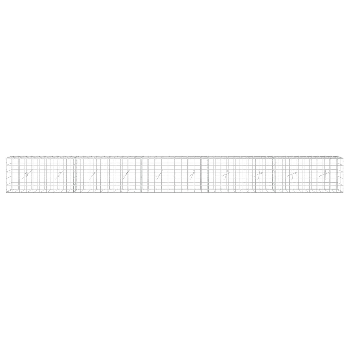 Gabion 3,5 mm langasta ja 10x10 cm verkosta 500x20x50 cm
