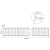 Gabion 3,5 mm langasta ja 10x10 cm verkosta 750x20x50 cm
