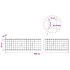 Gabion 3,5 mm langasta ja 10x10 cm verkosta 1000x20x50 cm