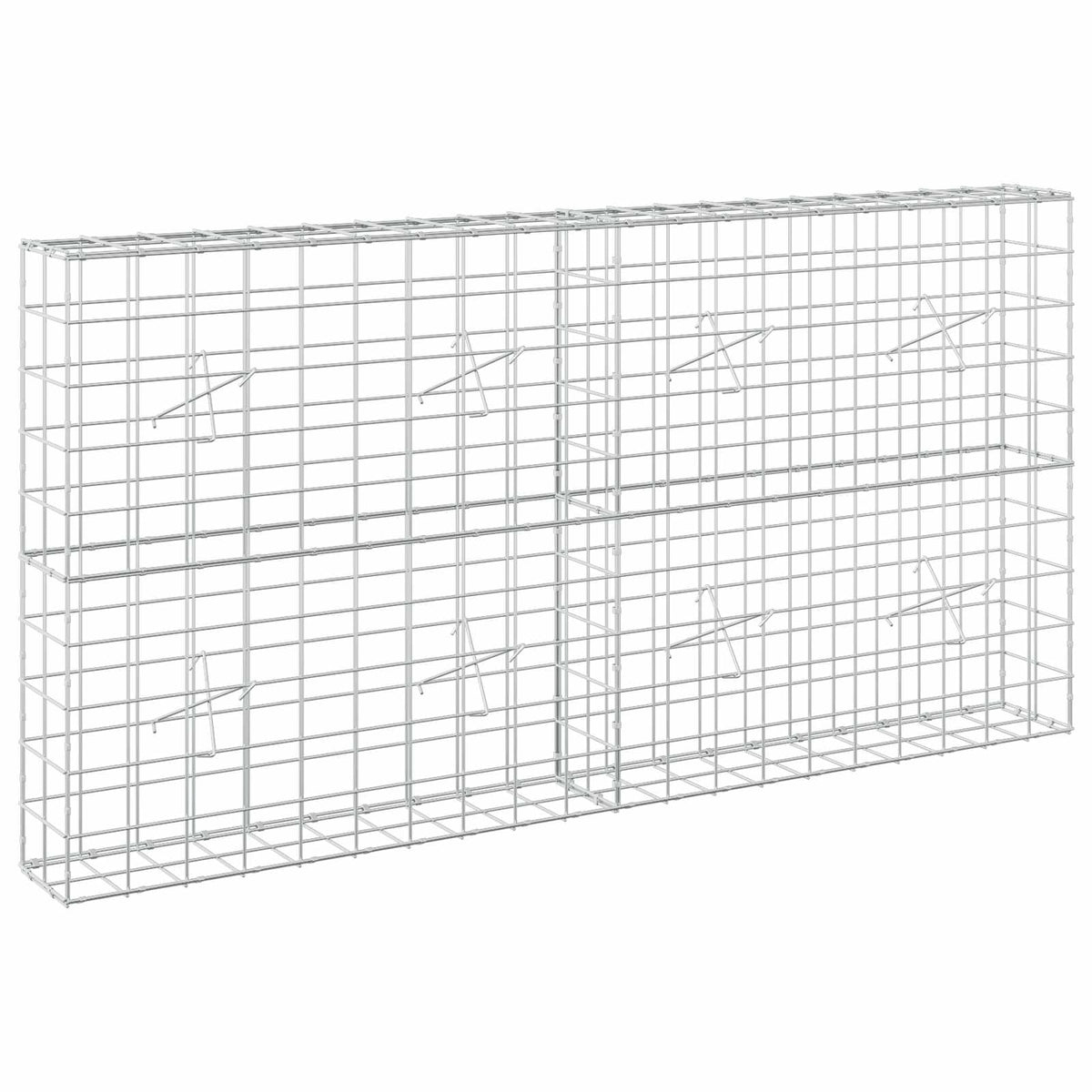 Gabion 3,5 mm langasta ja 10x10 cm verkosta 200x20x100 cm