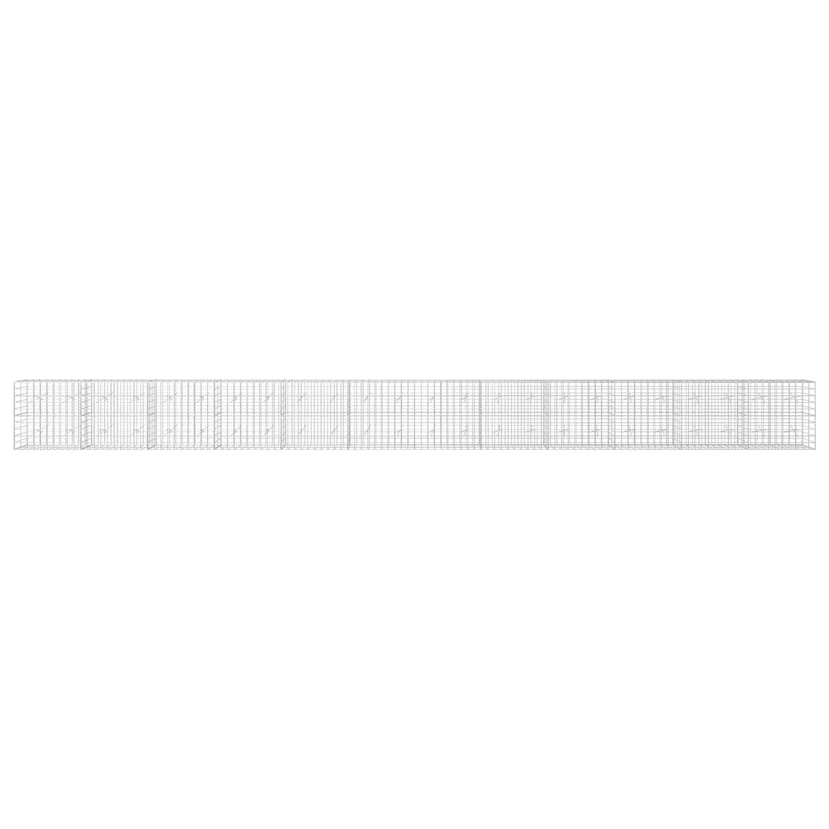 Gabion 3,5 mm langasta ja 10x10 cm verkosta 1200x20x100 cm