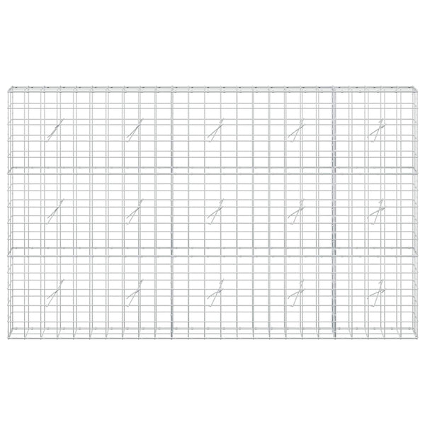 Gabion 3,5 mm langasta ja 10x10 cm verkosta 250x20x150 cm