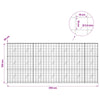 Gabion 3,5 mm langasta ja 10x10 cm verkosta 350x20x150 cm