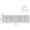 Gabion 3,5 mm langasta ja 10x10 cm verkosta 600x20x150 cm