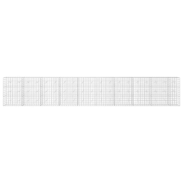 Gabion 3,5 mm langasta ja 10x10 cm verkosta 950x20x150 cm