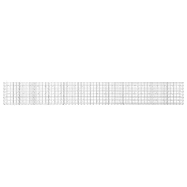 Gabion 3,5 mm langasta ja 10x10 cm verkosta 1200x20x150 cm