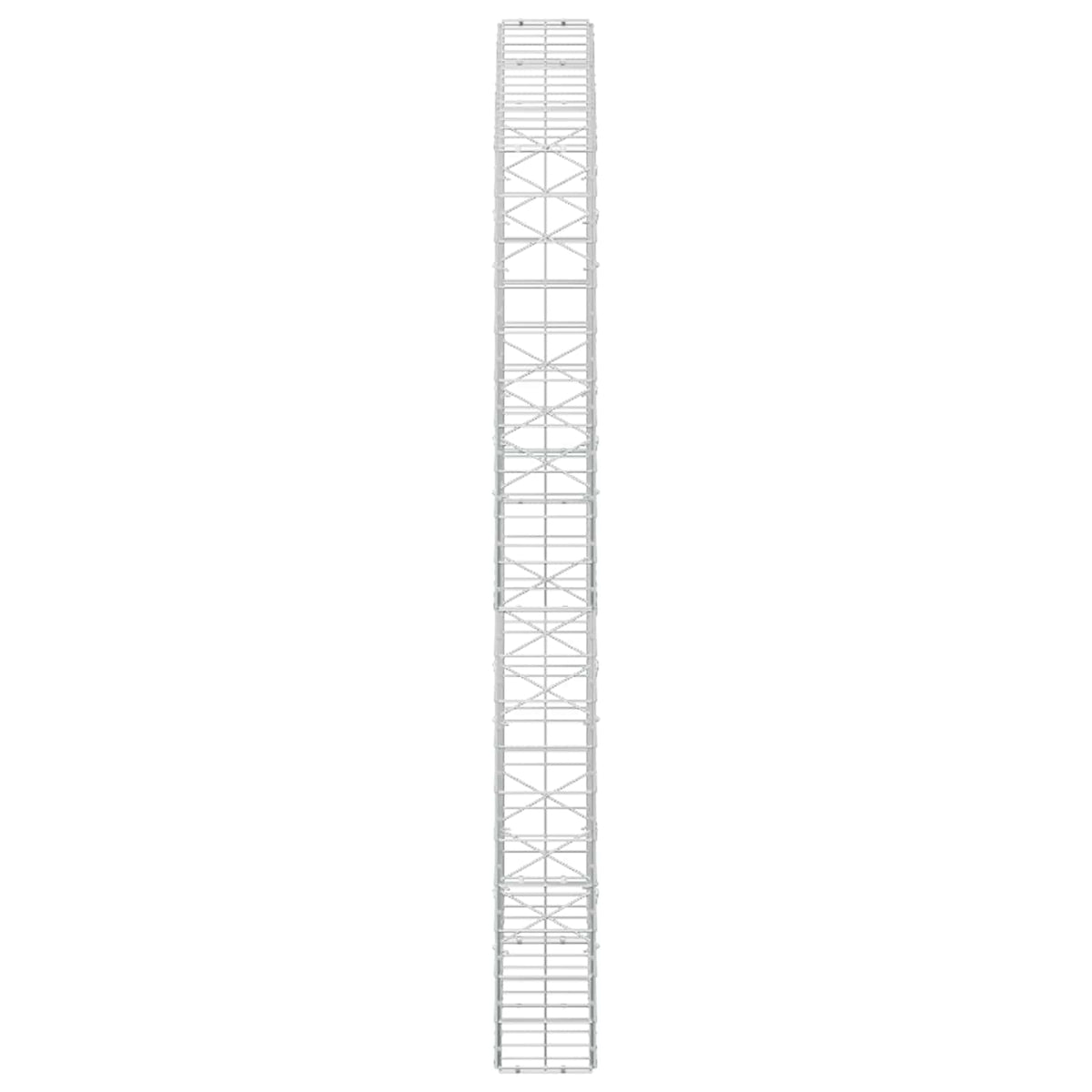 Gabion 3,5 mm langasta ja 10x10 cm verkosta 150x20x200 cm