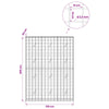 Gabion 3,5 mm langasta ja 10x10 cm verkosta 150x20x200 cm