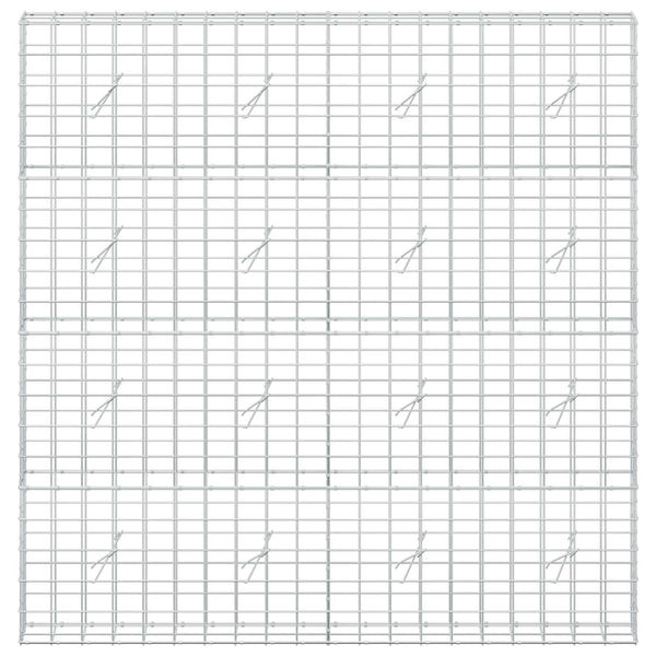 Gabion 3,5 mm langasta ja 10x10 cm verkosta 200x20x200 cm