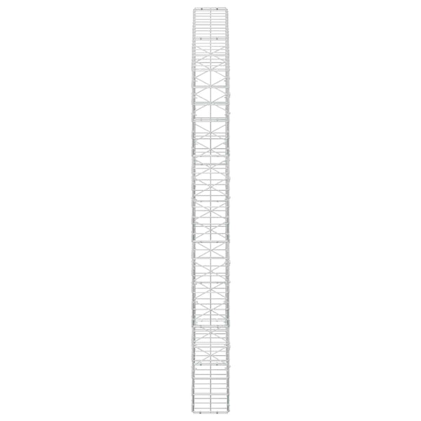 Gabion 3,5 mm langasta ja 10x10 cm verkosta 200x20x200 cm
