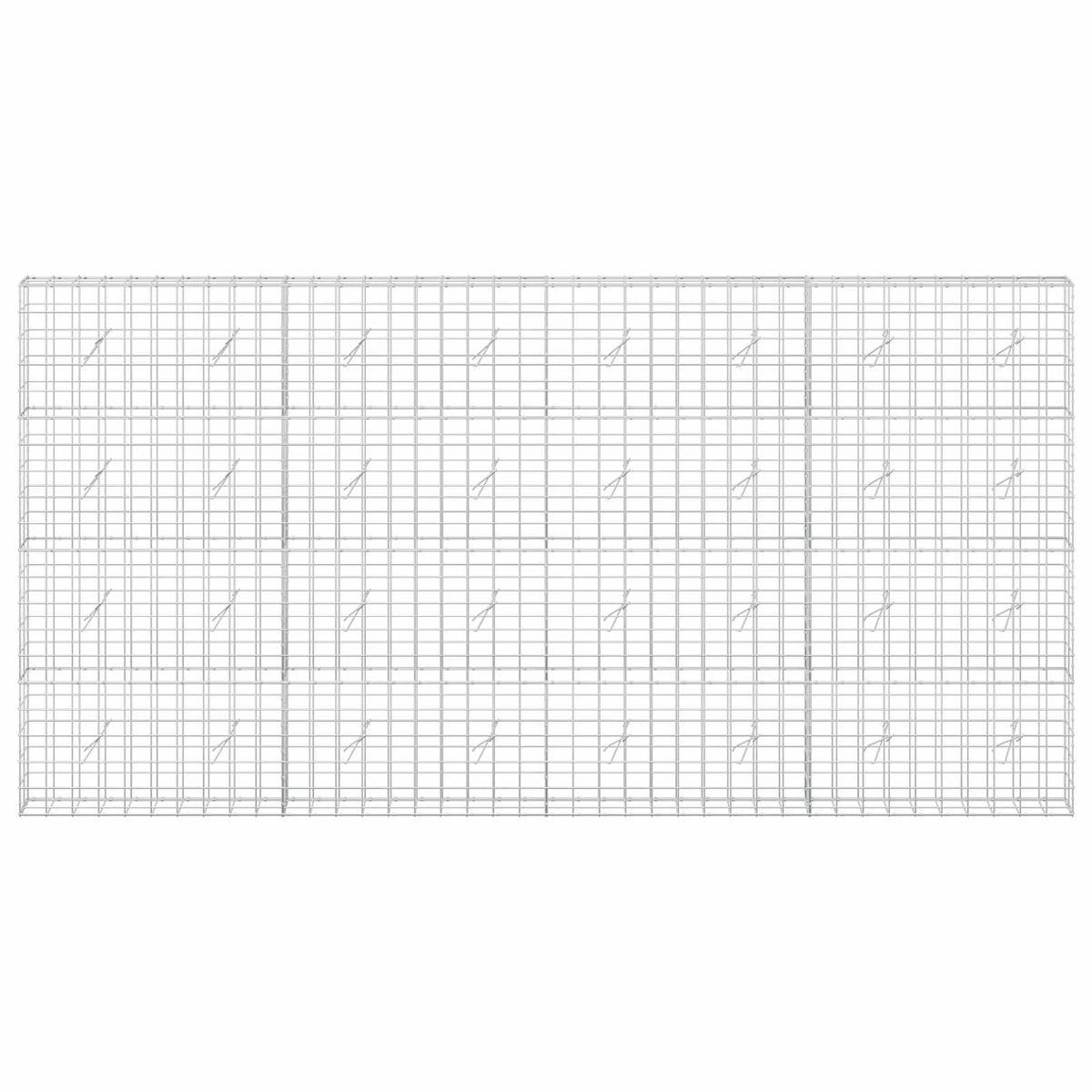 Gabion 3,5 mm langasta ja 10x10 cm verkosta 400x20x200 cm