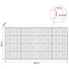 Gabion 3,5 mm langasta ja 10x10 cm verkosta 400x20x200 cm