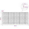Gabion 3,5 mm langasta ja 10x10 cm verkosta 450x20x200 cm