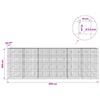 Gabion 3,5 mm langasta ja 10x10 cm verkosta 600x20x200 cm