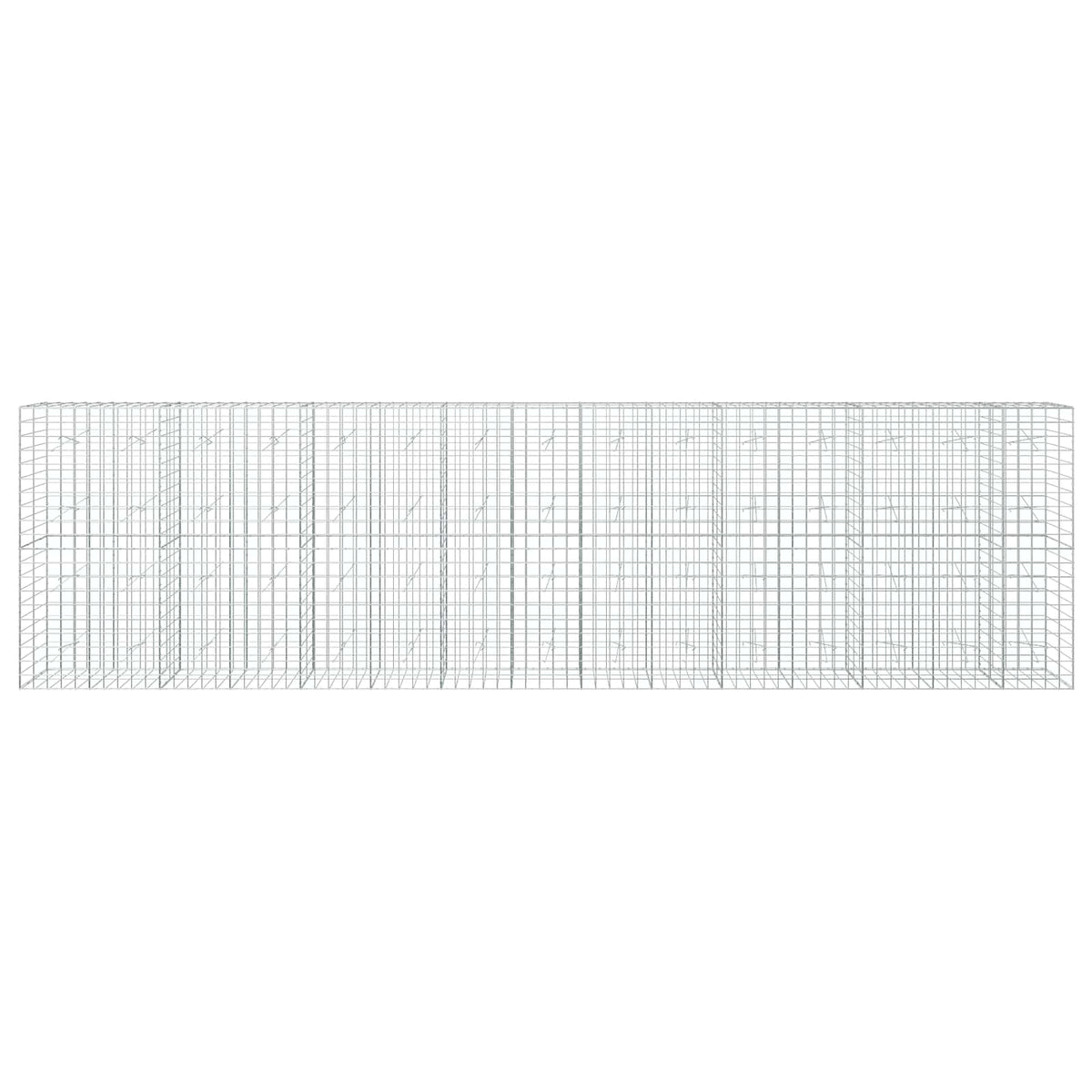 Gabion 3,5 mm langasta ja 10x10 cm verkosta 750x20x200 cm
