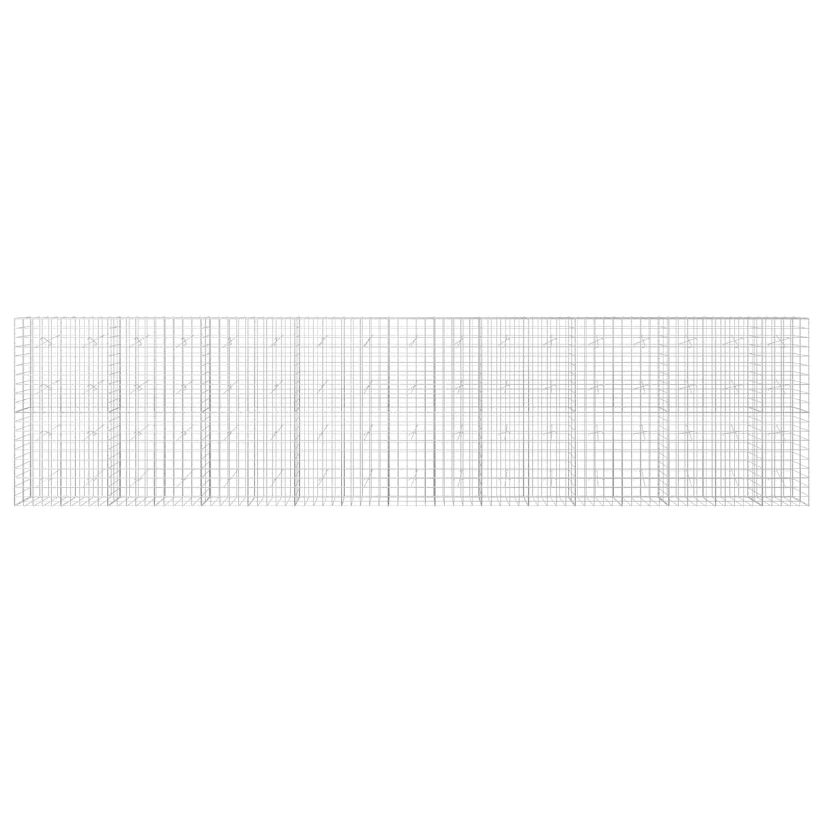 Gabion 3,5 mm langasta ja 10x10 cm verkosta 850x20x200 cm