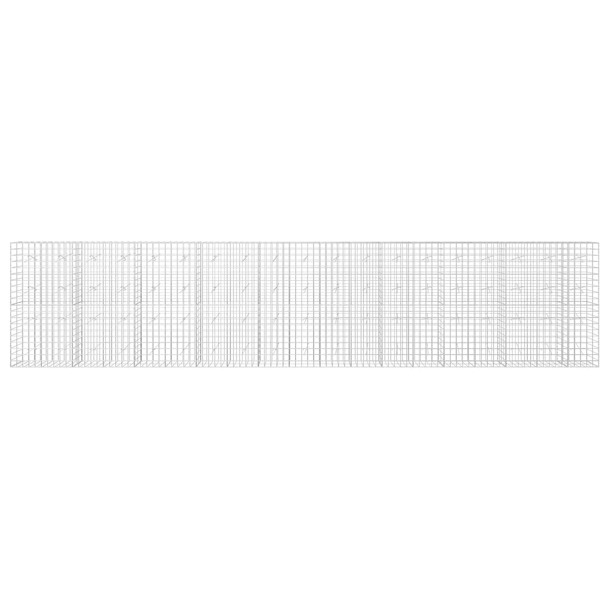 Gabion 3,5 mm langasta ja 10x10 cm verkosta 950x20x200 cm