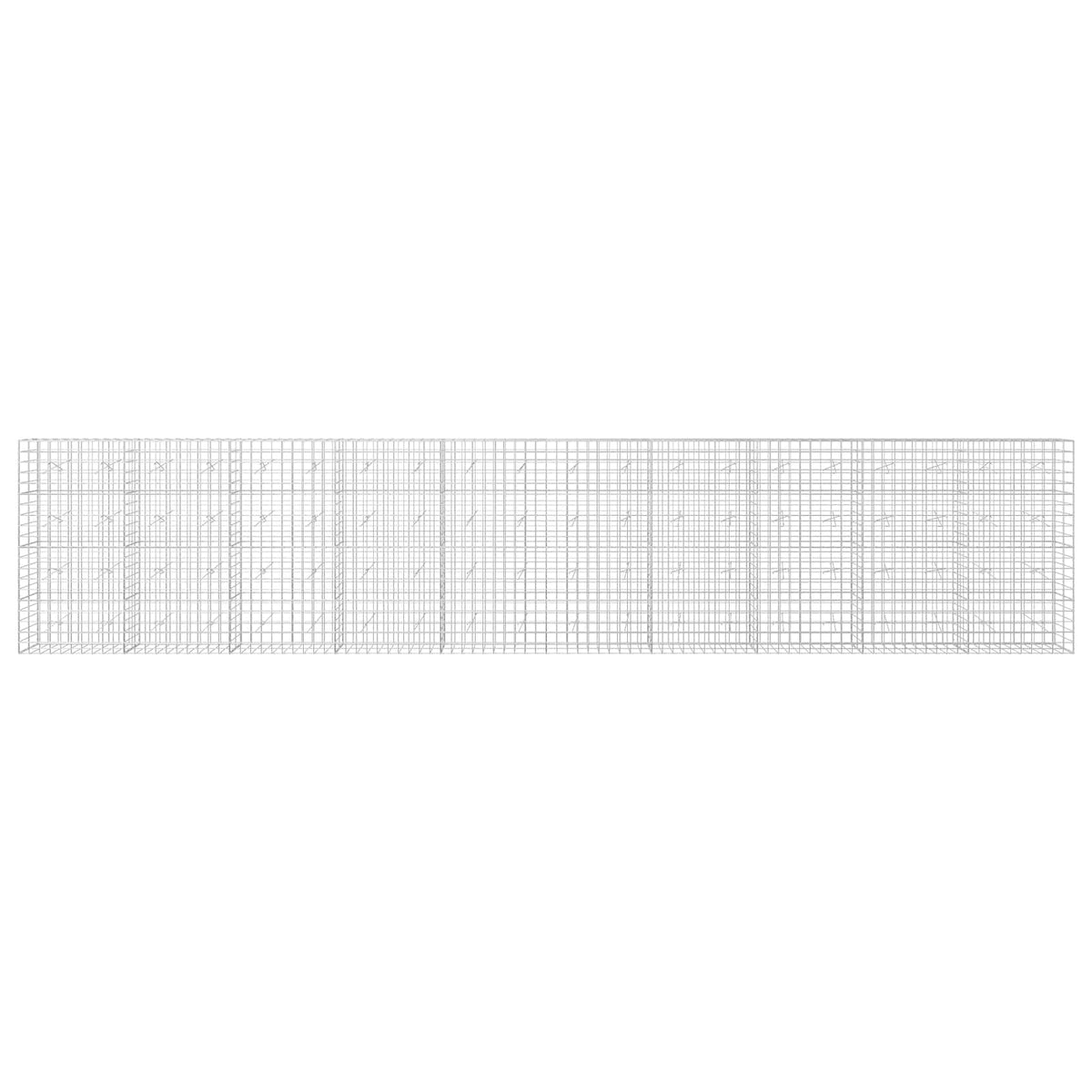 Gabion 3,5 mm langasta ja 10x10 cm verkosta 1000x20x200 cm