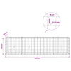 Gabion 3,5 mm langasta ja 10x10 cm verkosta 200x30x50 cm