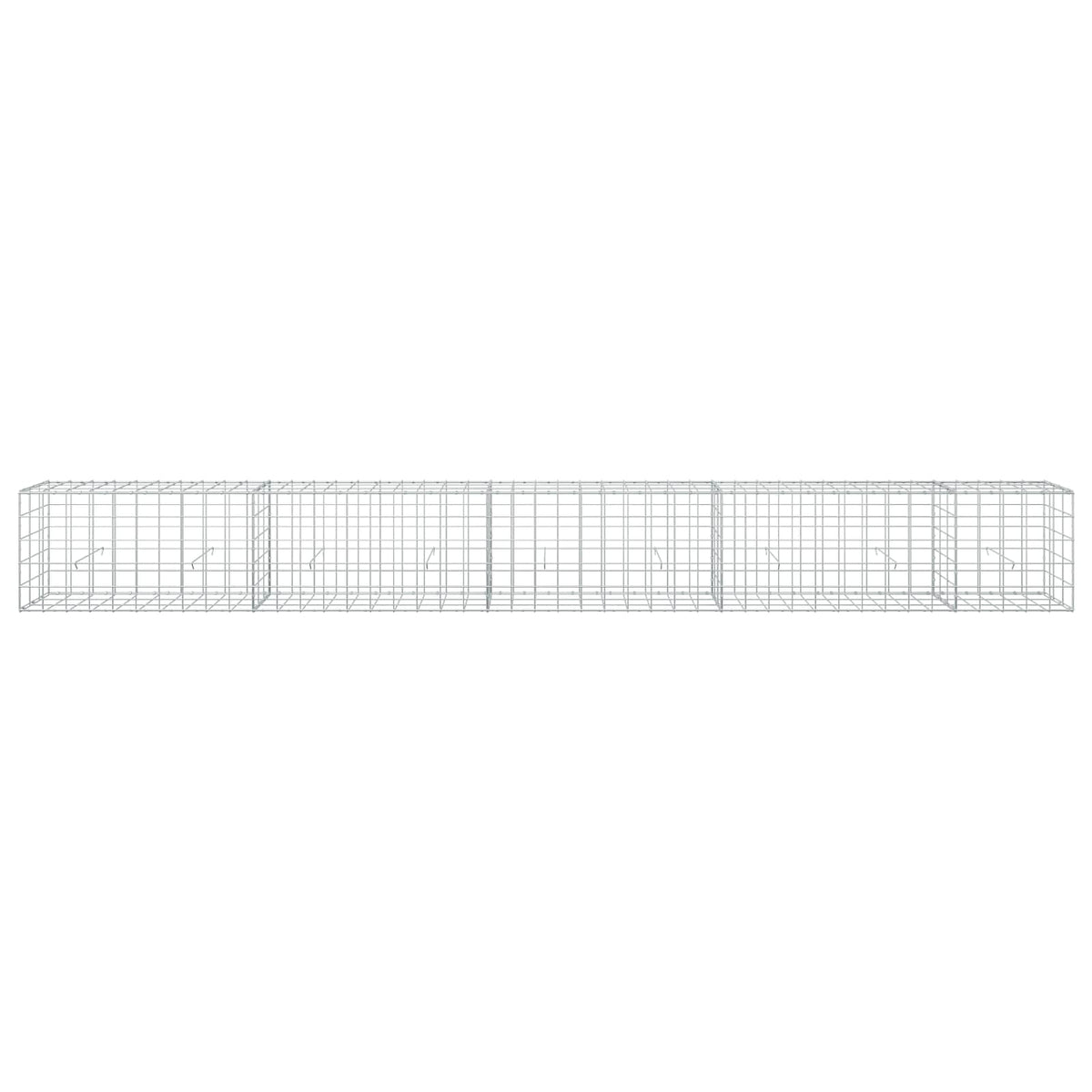Gabion 3,5 mm langasta ja 10x10 cm verkosta 450x30x50 cm