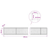Gabion 3,5 mm langasta ja 10x10 cm verkosta 450x30x50 cm