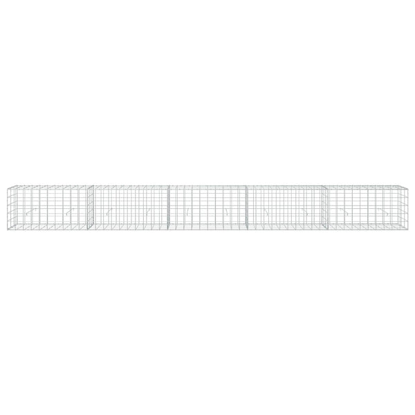 Gabion 3,5 mm langasta ja 10x10 cm verkosta 500x30x50 cm