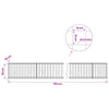 Gabion 3,5 mm langasta ja 10x10 cm verkosta 750x30x50 cm